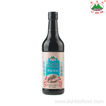 500ml Glass Bottle Steamed Fish Soy Sauce